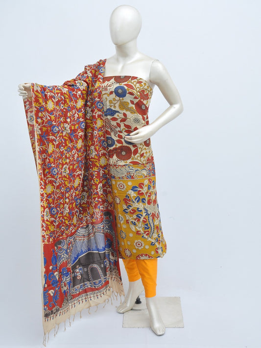 Kalamkari silk dress material Model 3 [D31114015]