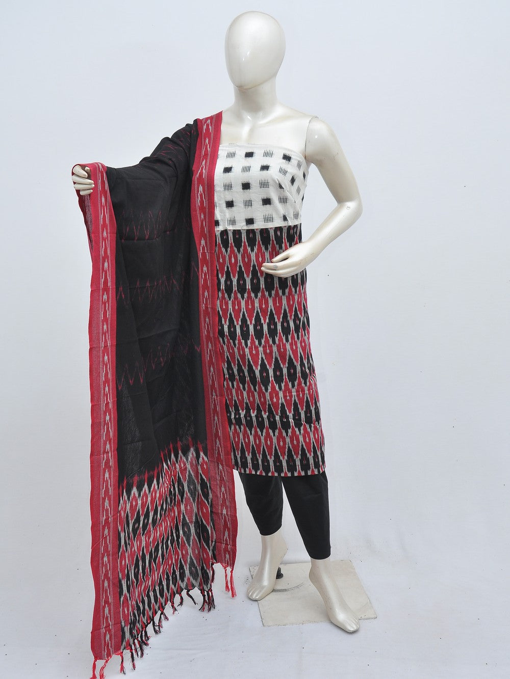 Pastel Multicolor Dress Material Set With Dupatta