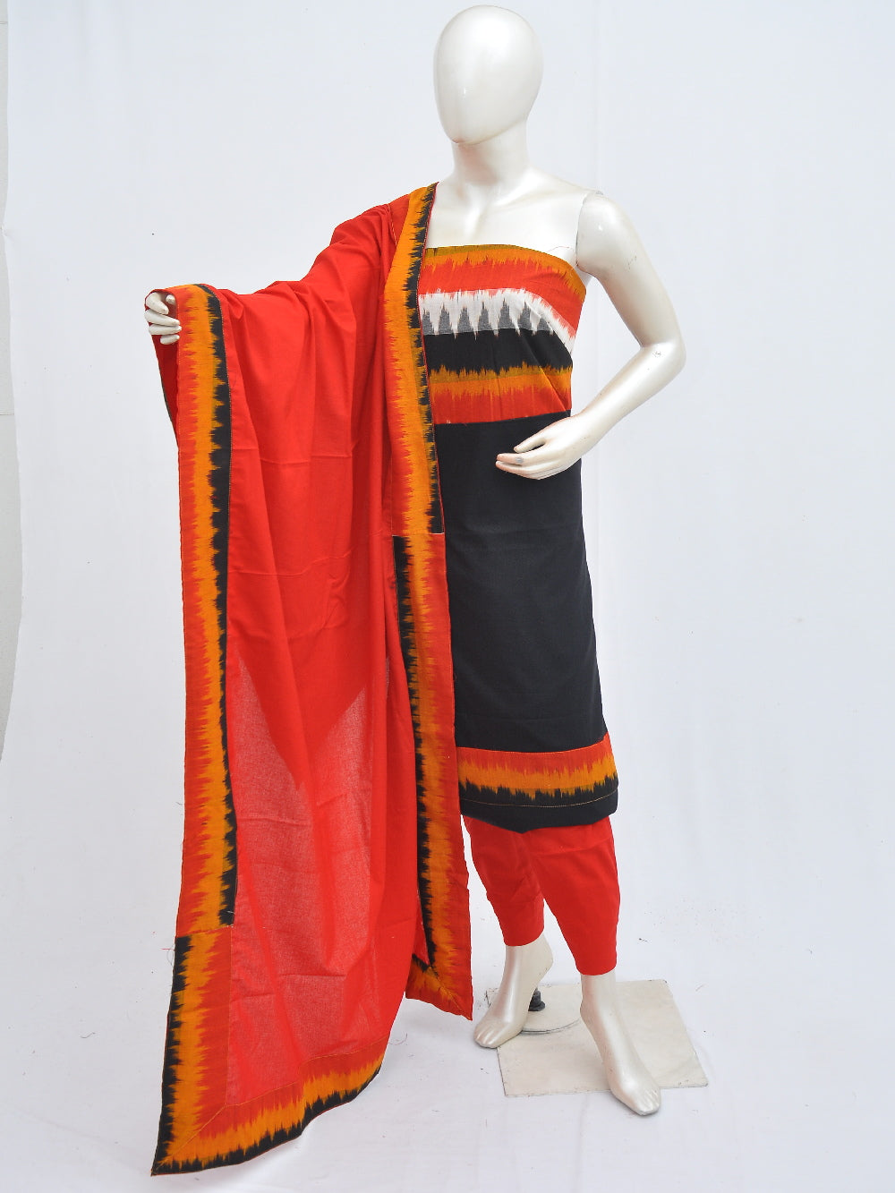 Whole sale pochampally dress material with same dupatta – DressesForWomen.IN