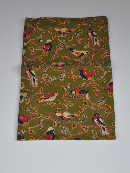 Kalamkari Silk Running Fabric [D10725028]