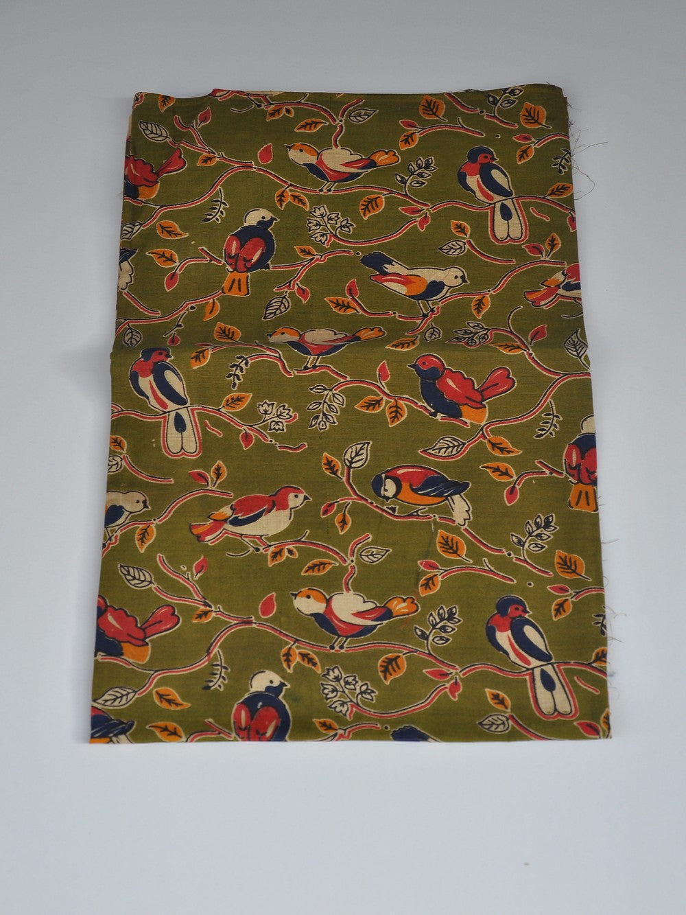 Kalamkari Silk Running Fabric [D10725028]