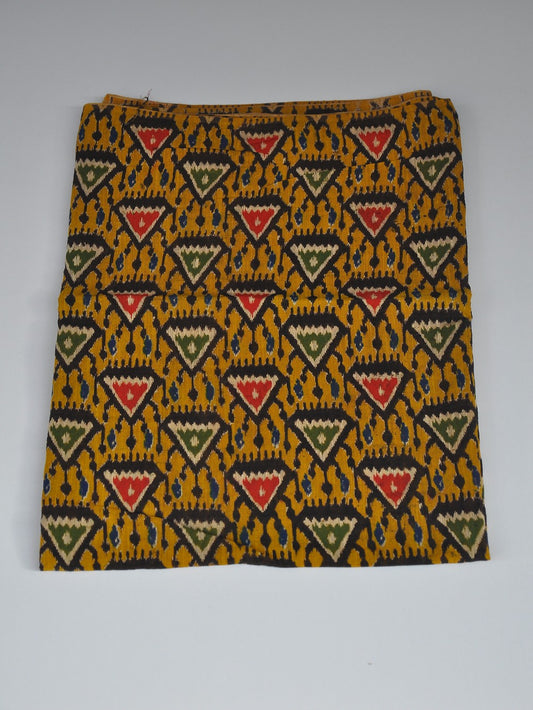 Kalamkari Silk Running Fabric [D10725029]