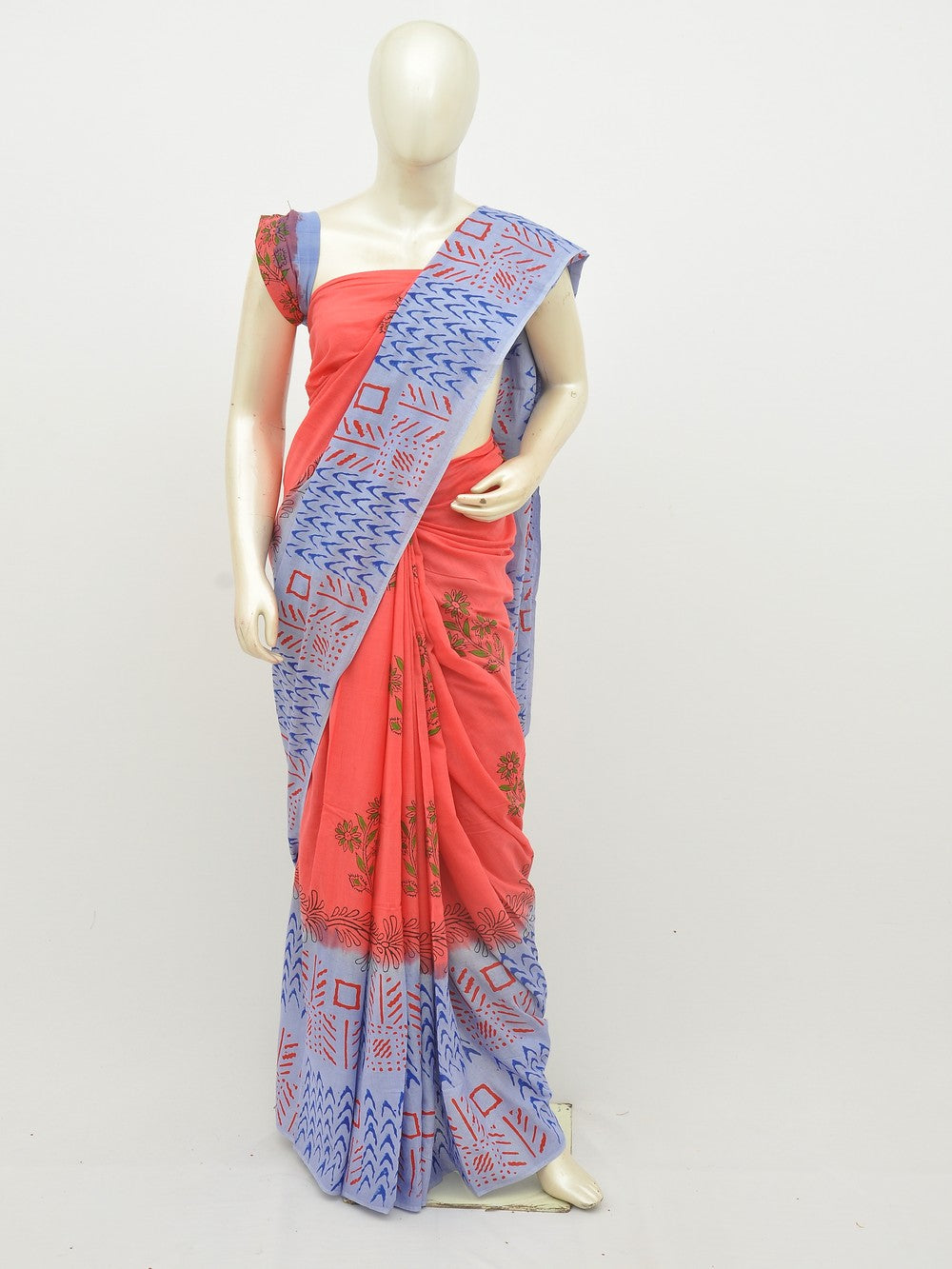 Kalamkari Special Print Cotton Saree [D20108017]