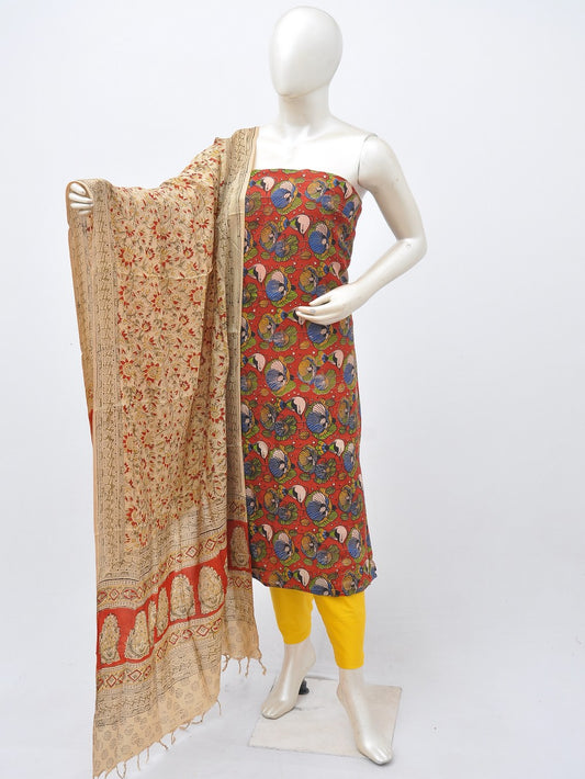 Kalamkari silk dress material Model 3 [D30414016]