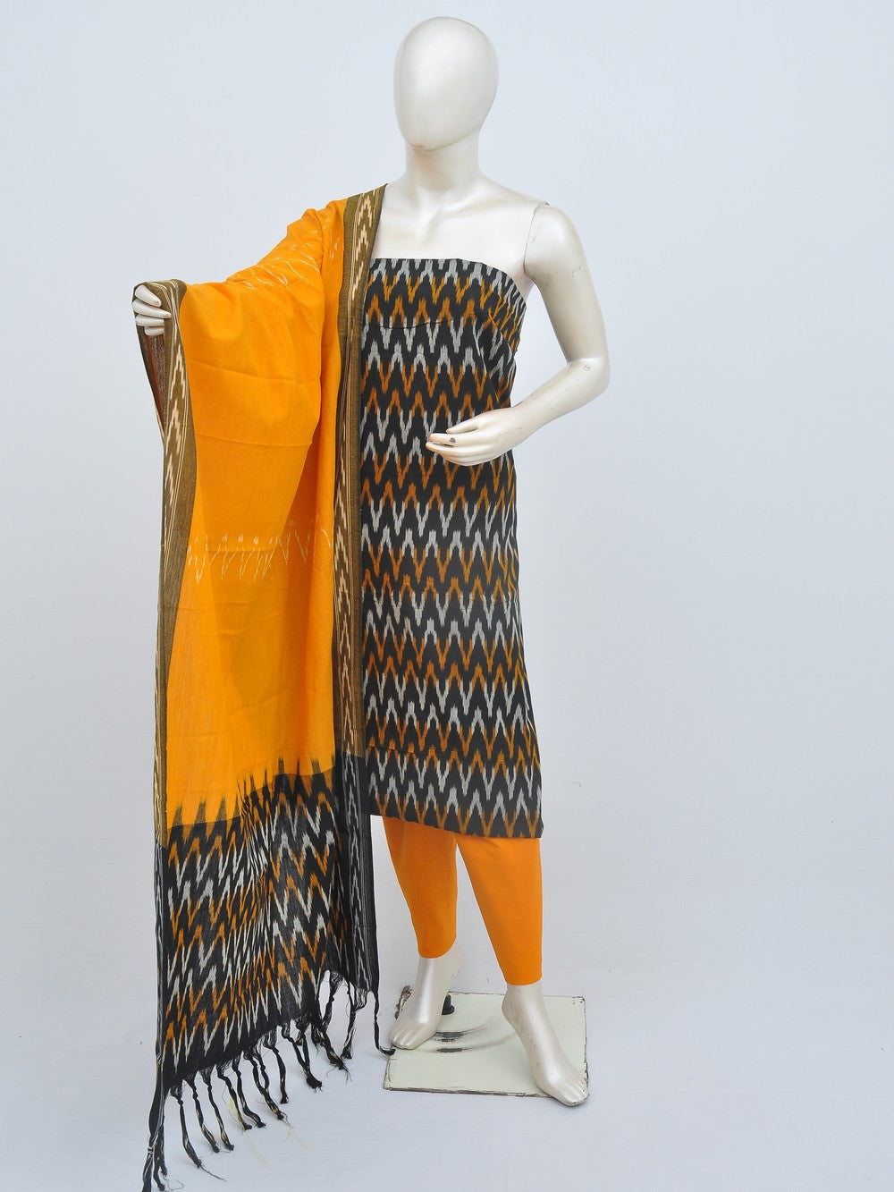 pochampally dress neck designs Stunning Pochampally silk kurti, Pochampally is another form of the ikat dyeing process, which is a resist-dyeing technique. The yarns of the fabric are dyed separately, creating shapes and