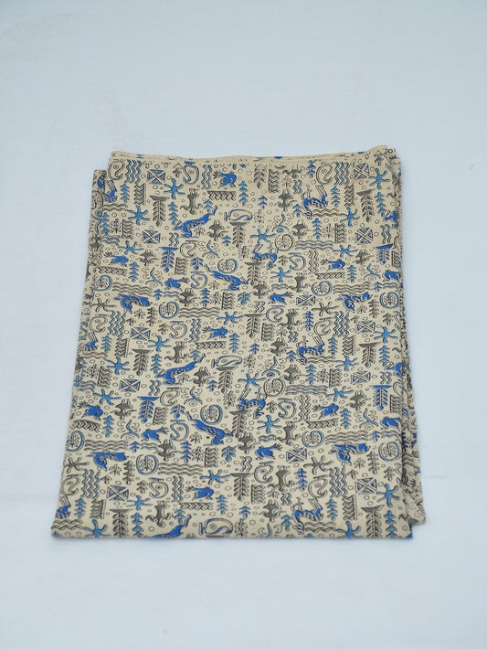 Kalamkari Cotton Running Fabric [D40219074]