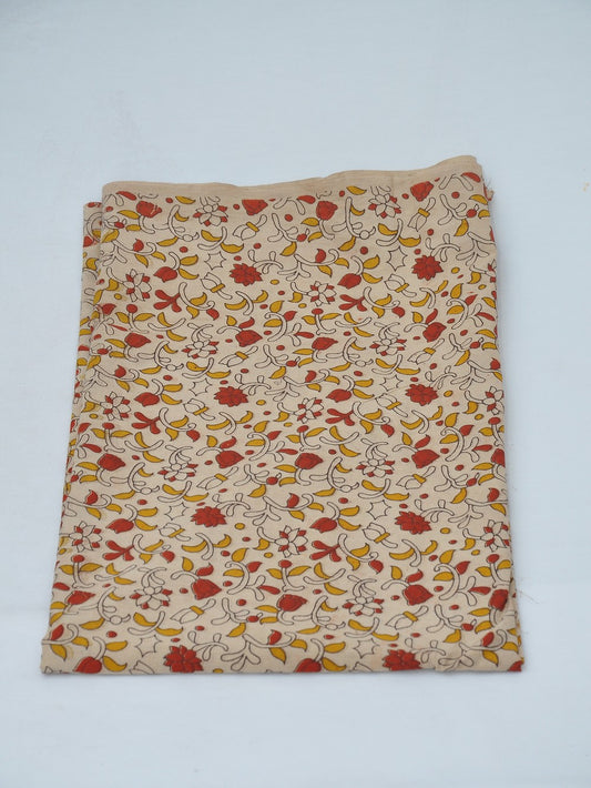 Kalamkari Cotton Running Fabric [D40219076]