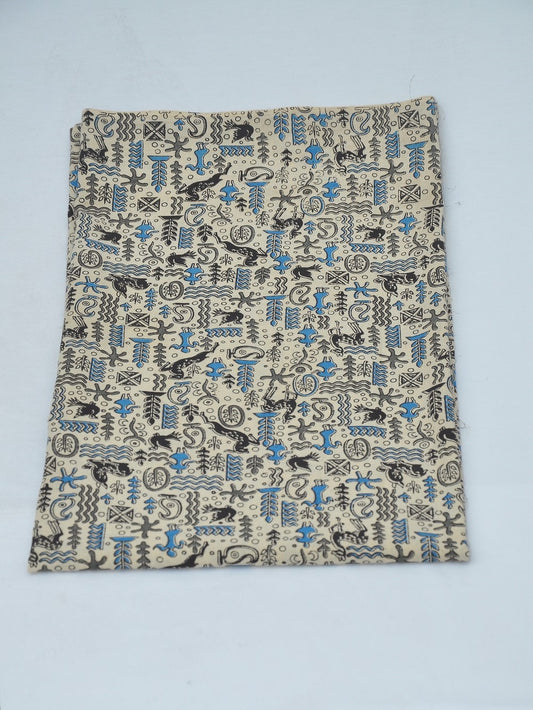 Kalamkari Cotton Running Fabric [D40219077]