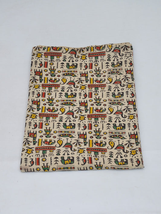 Kalamkari Cotton Running Fabric [D40220005]