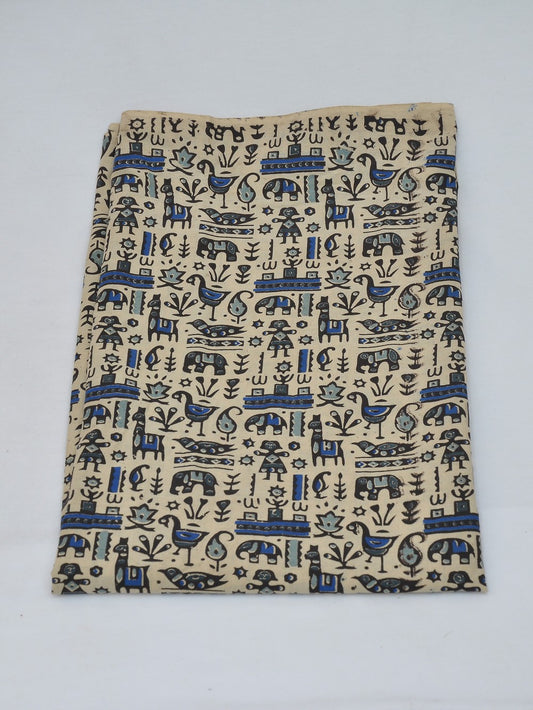 Kalamkari Cotton Running Fabric [D40220011]