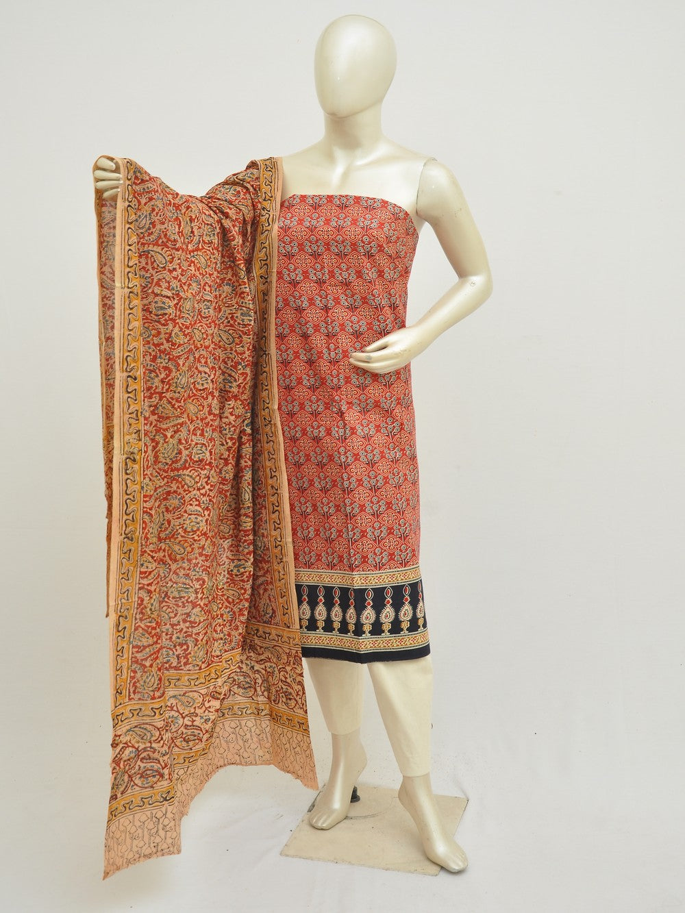 Ajrakh Print Designer Dress Material [D50304040]