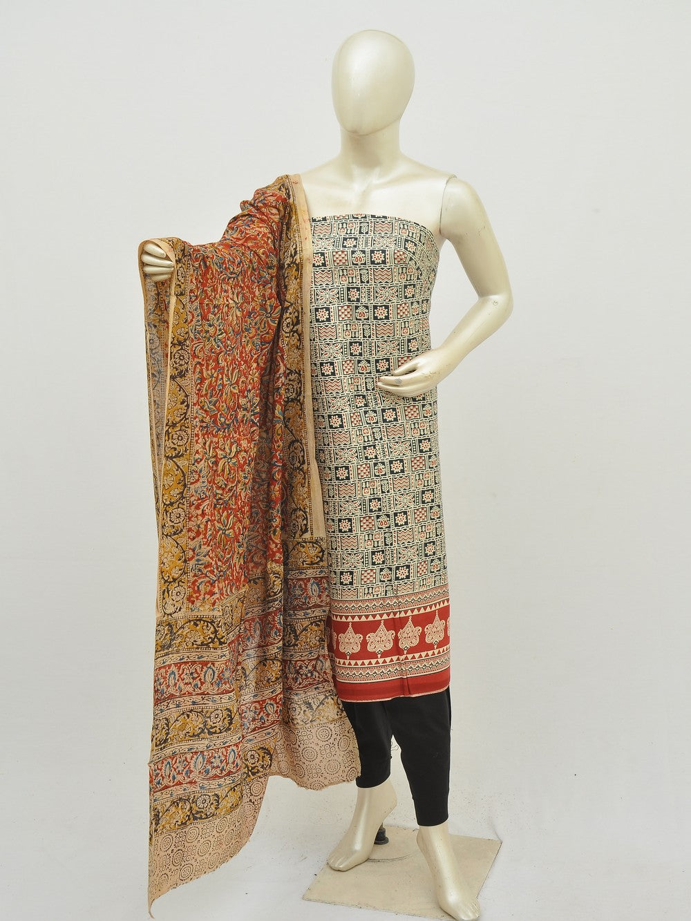 Ajrakh Print Designer Dress Material [D50304050]