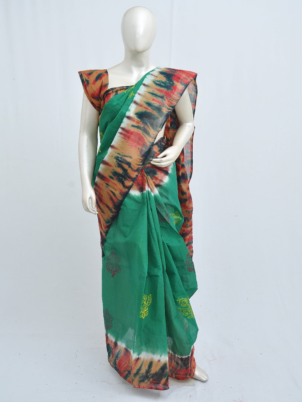 Batik Pure Cotton Saree [D40516013]