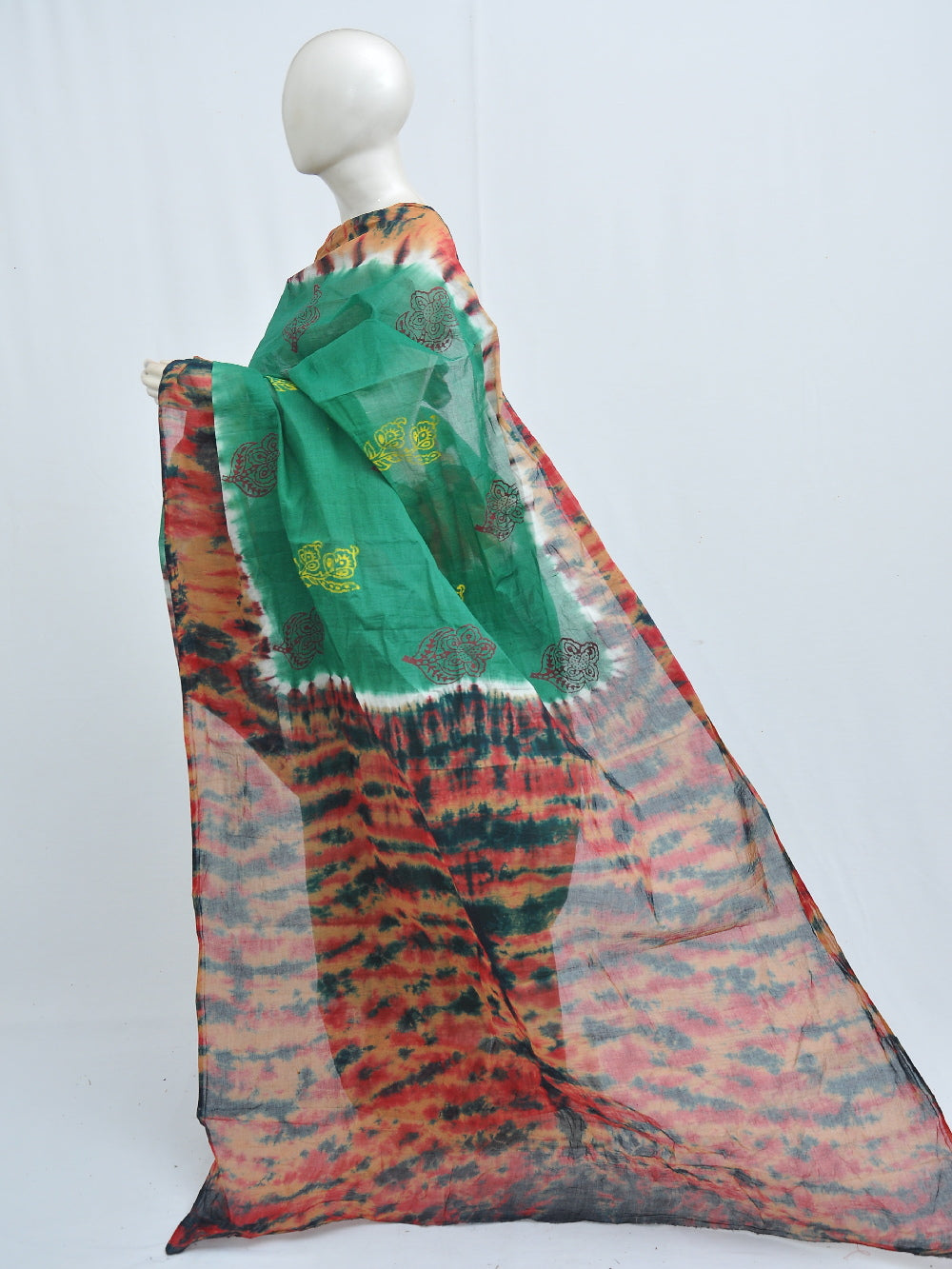 Batik Pure Cotton Saree [D40516013]