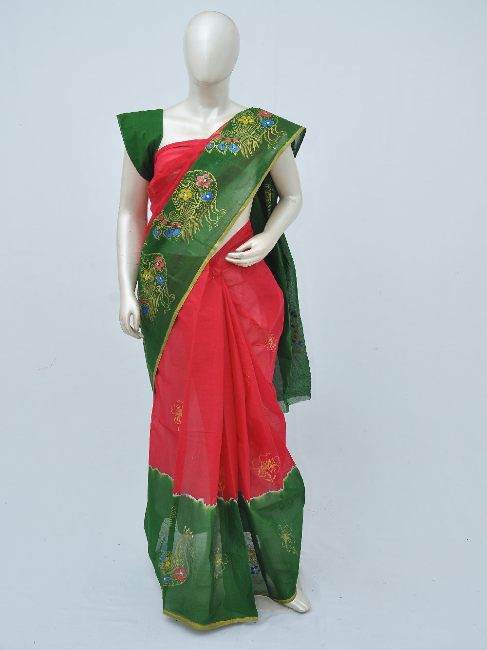 Batik Pure Cotton Saree [D40516018]