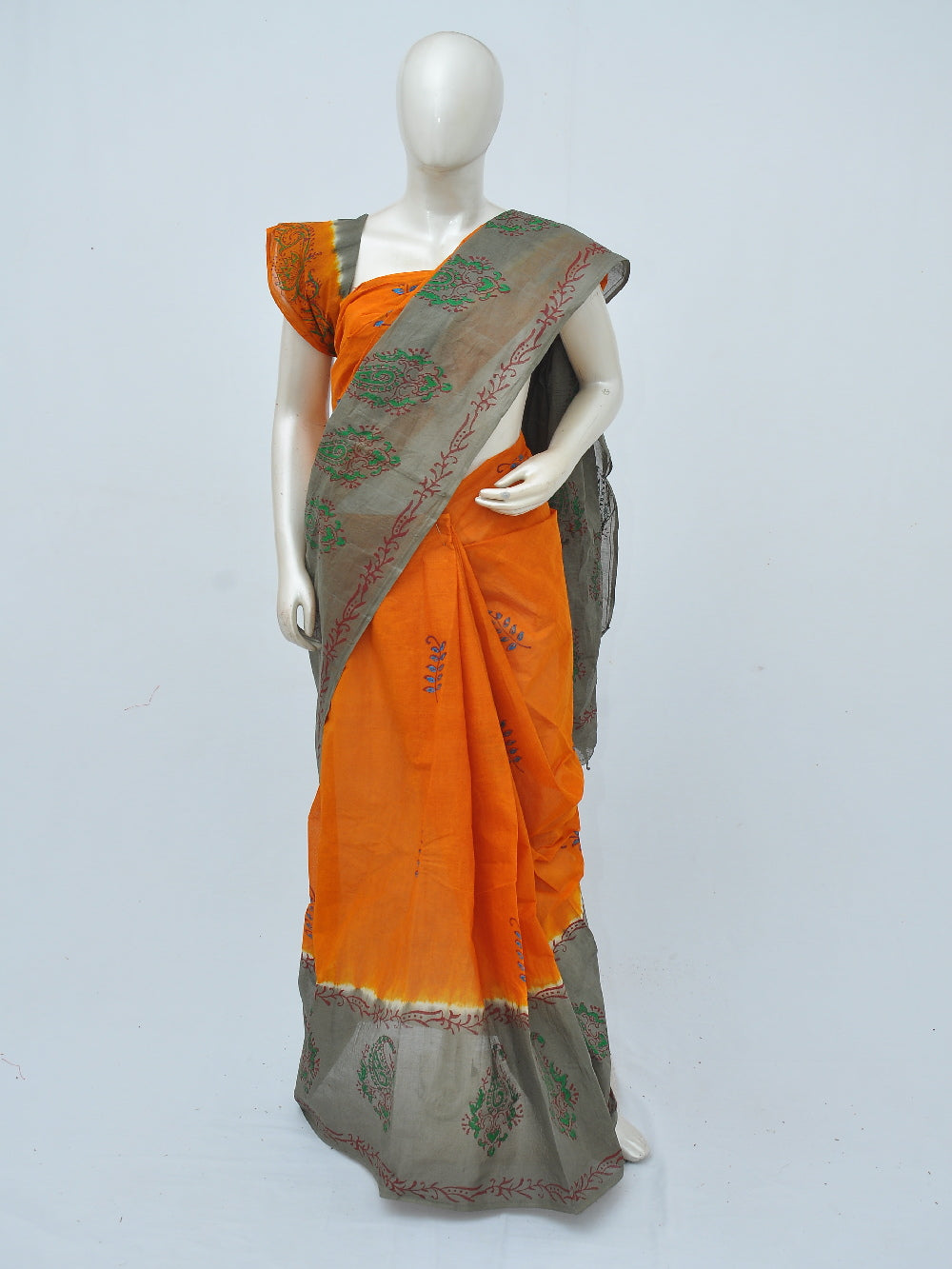Batik Pure Cotton Saree [D40516019]