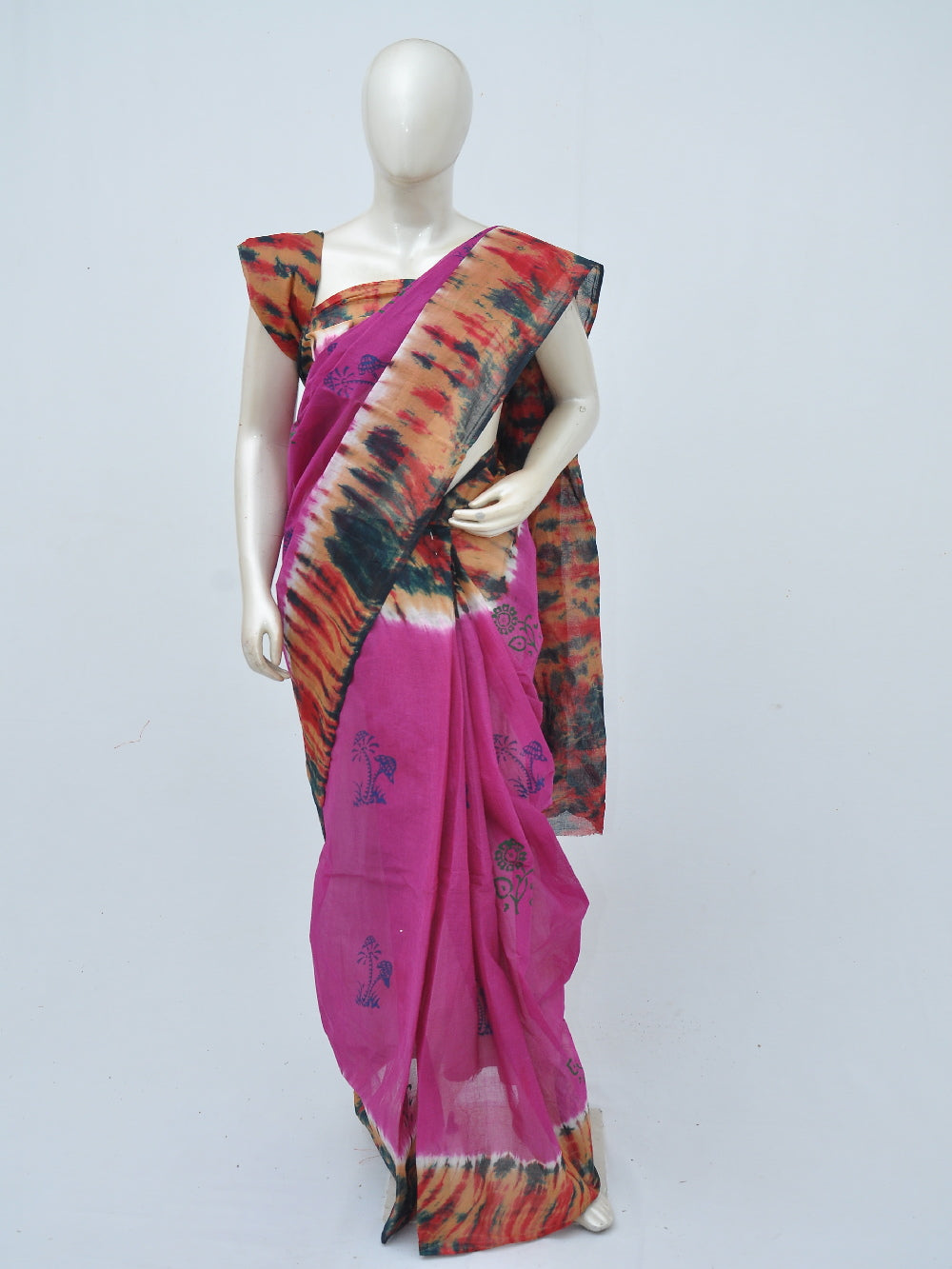 Batik Pure Cotton Saree [D40516021]