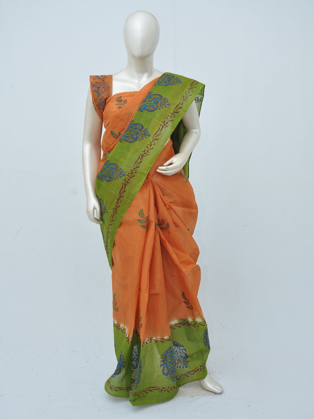 Batik Pure Cotton Saree [D40516026]