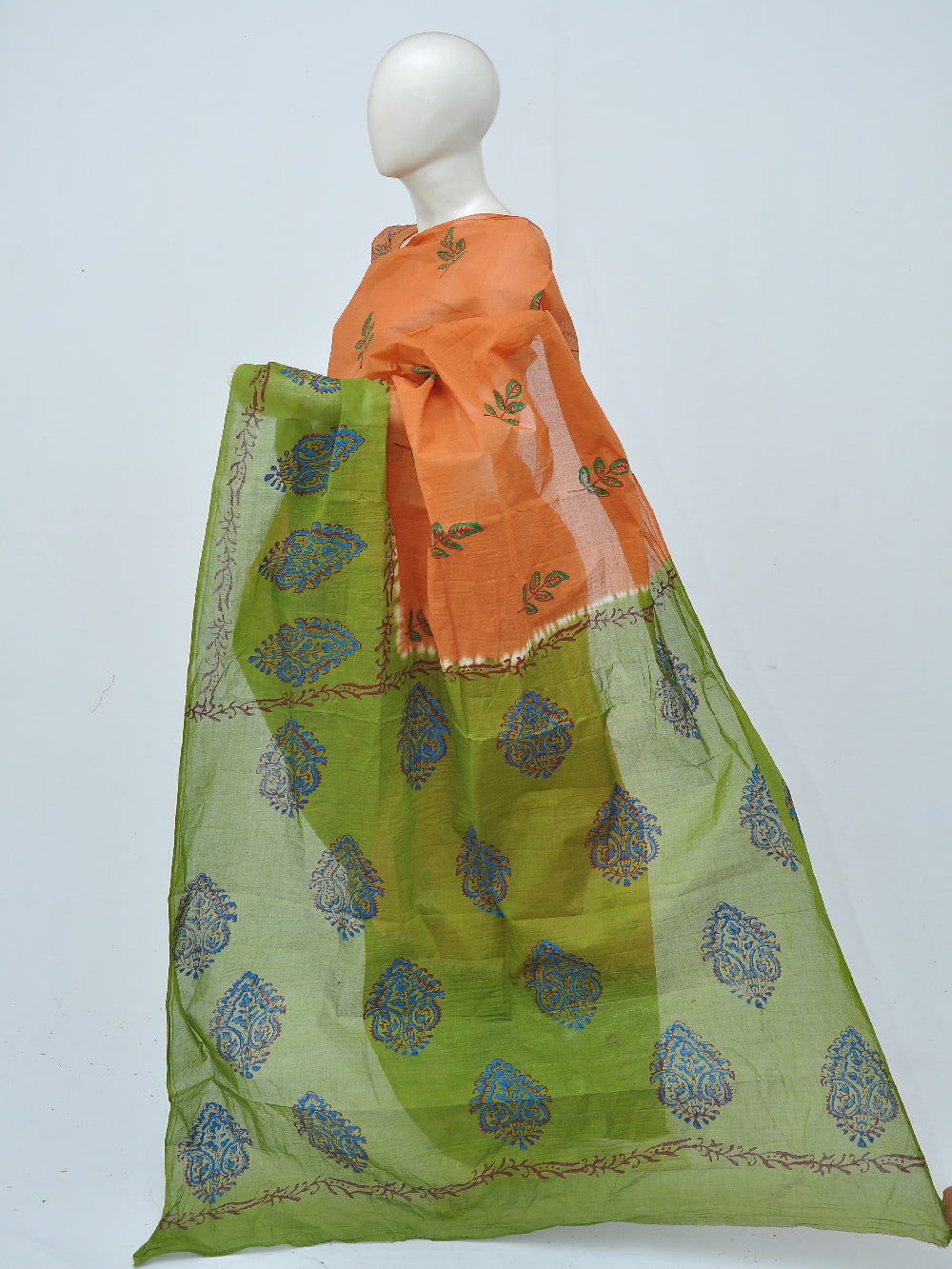 Batik Pure Cotton Saree [D40516026]