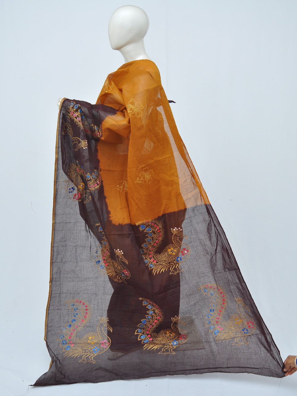 Batik Pure Cotton Saree [D40516028]