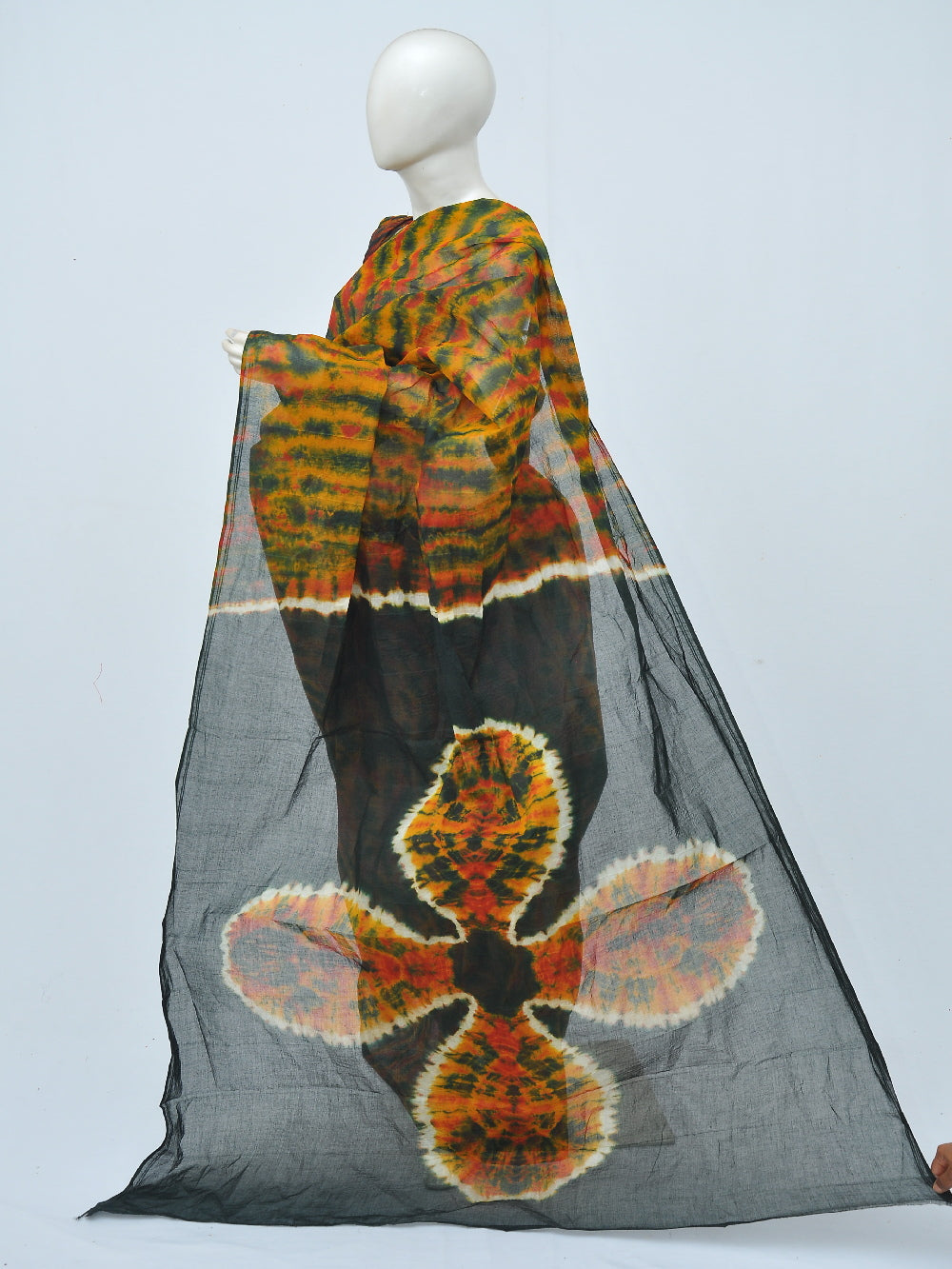 Batik Pure Cotton Saree [D40516030]