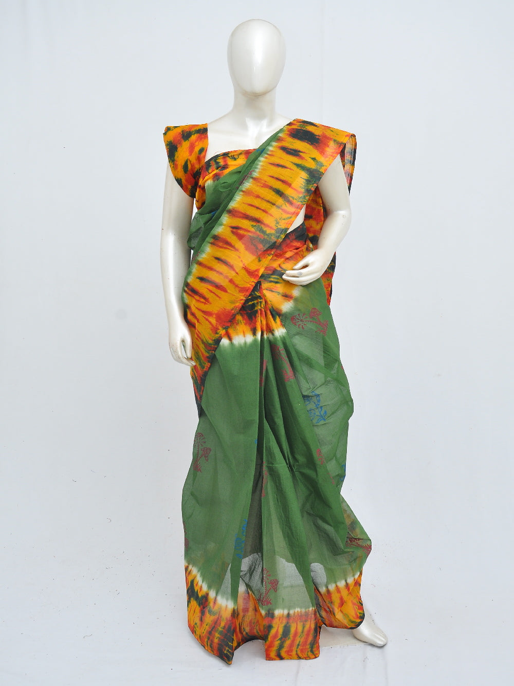 Batik Pure Cotton Saree [D40516034]
