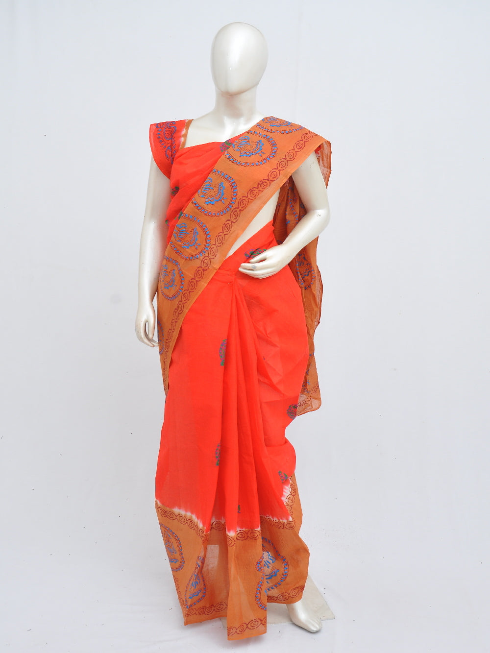 Batik Pure Cotton Saree [D40516036]