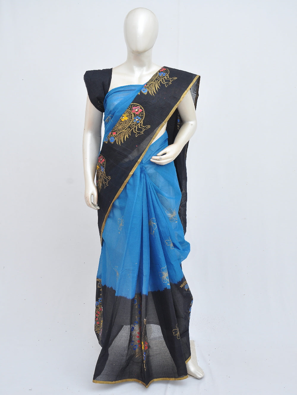 Batik Pure Cotton Saree [D40516037]