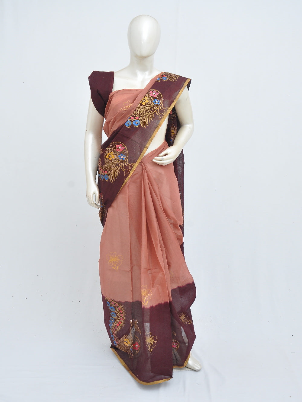 Batik Pure Cotton Saree [D40516040]