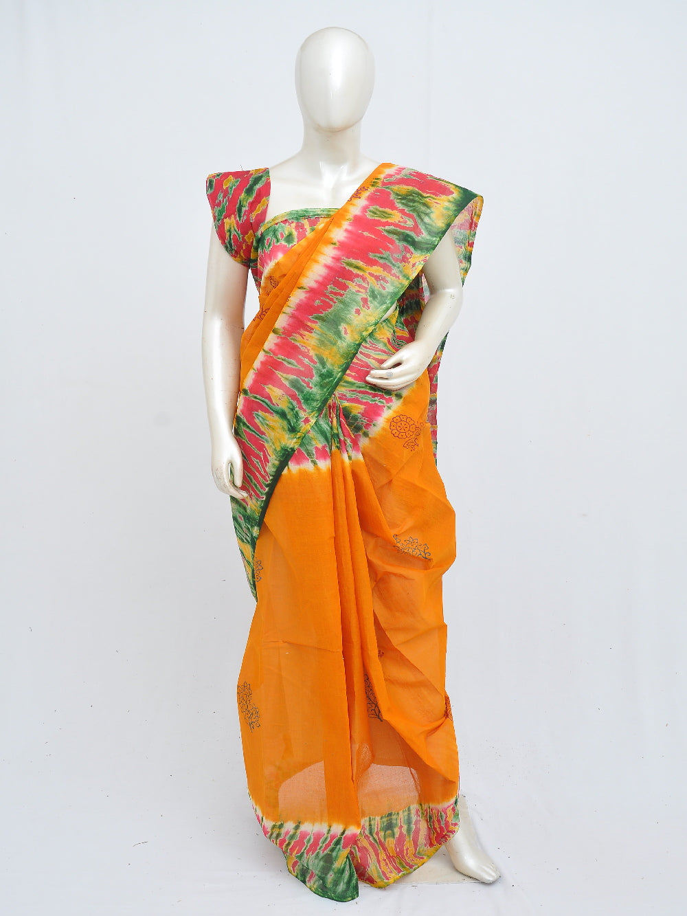 Batik Pure Cotton Saree [D40516041]
