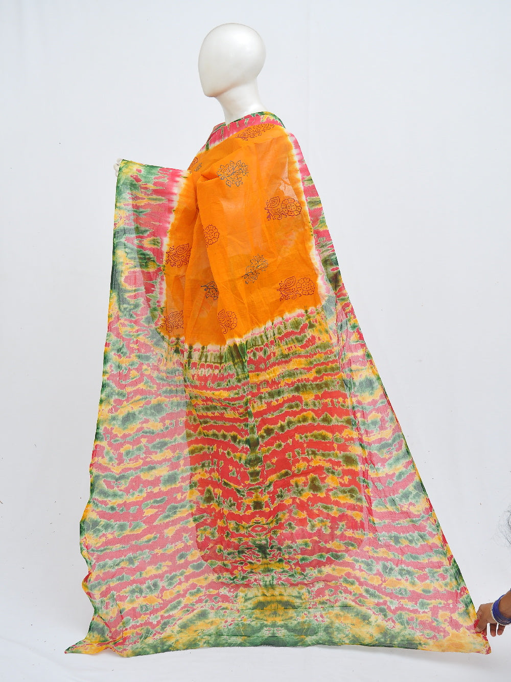 Batik Pure Cotton Saree [D40516041]