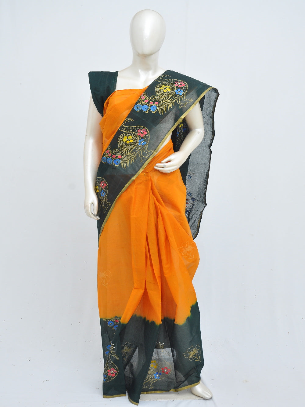 Batik Pure Cotton Saree [D40516042]