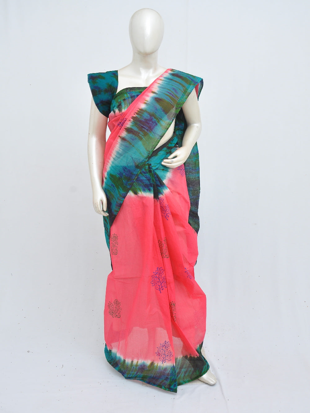 Batik Pure Cotton Saree [D40516043]