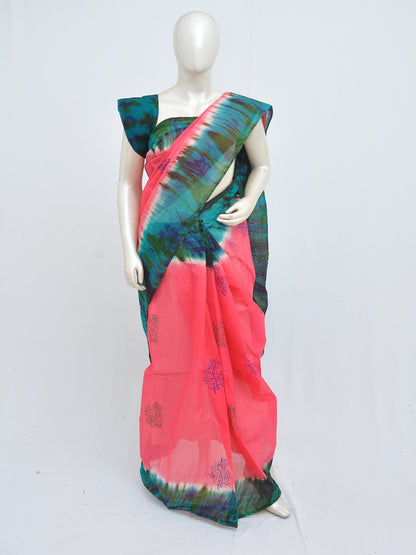 Batik Pure Cotton Saree [D40516043]