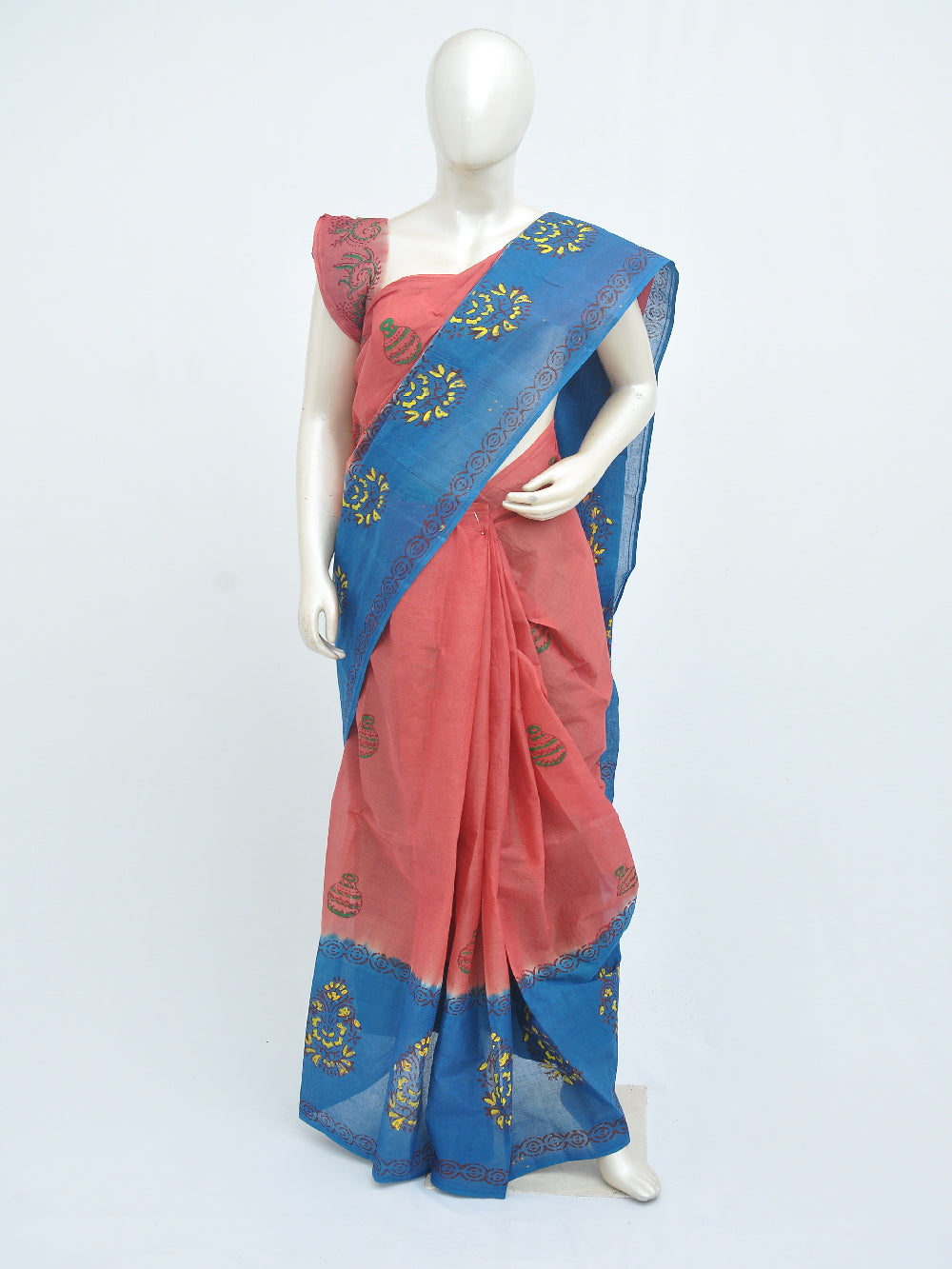Batik Pure Cotton Saree [D40620108]