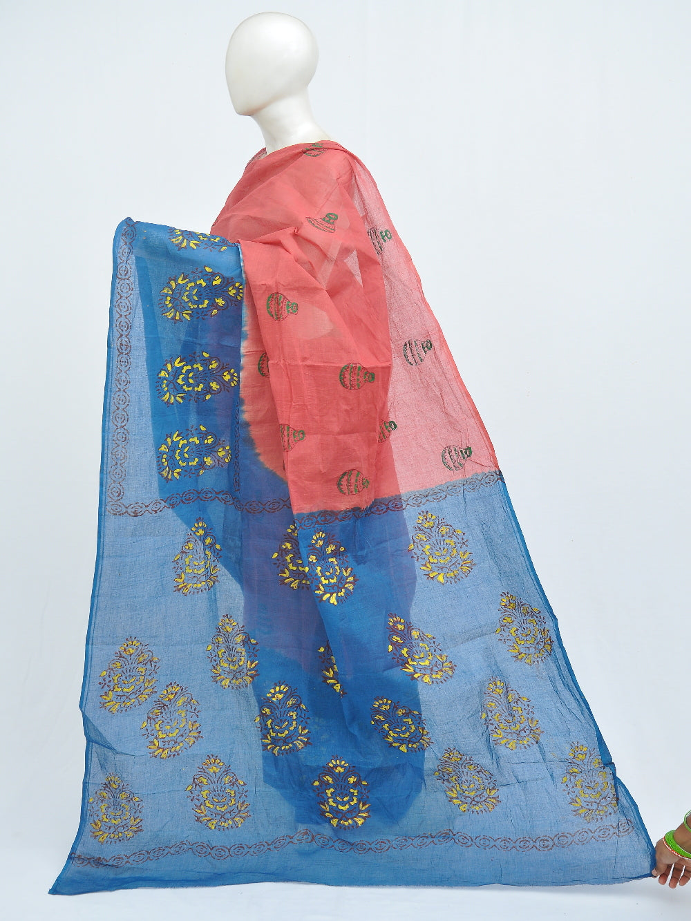 Batik Pure Cotton Saree [D40620108]