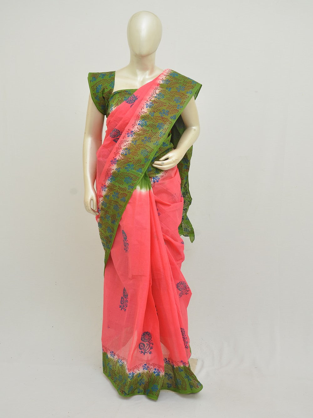 Batik Pure Cotton Saree [D50316001]