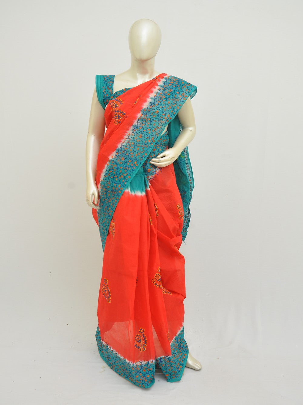 Batik Pure Cotton Saree [D50316003]