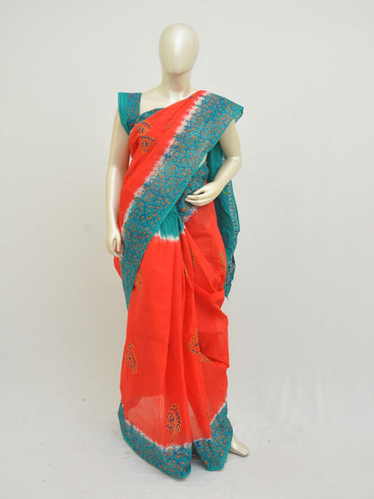 Batik Pure Cotton Saree [D50316003]