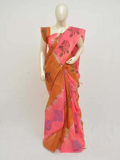 Batik Pure Cotton Saree [D50316004]