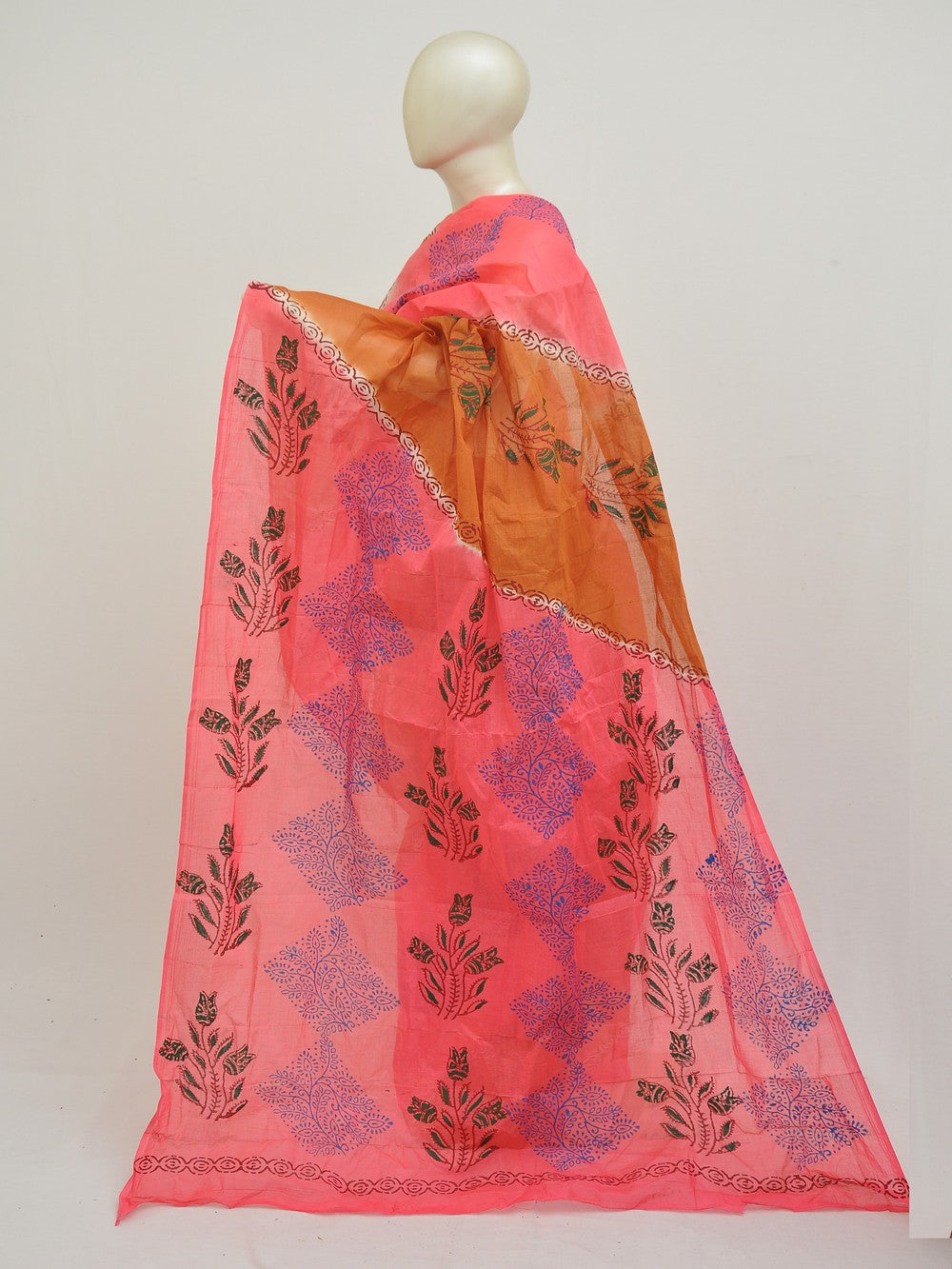 Batik Pure Cotton Saree [D50316004]