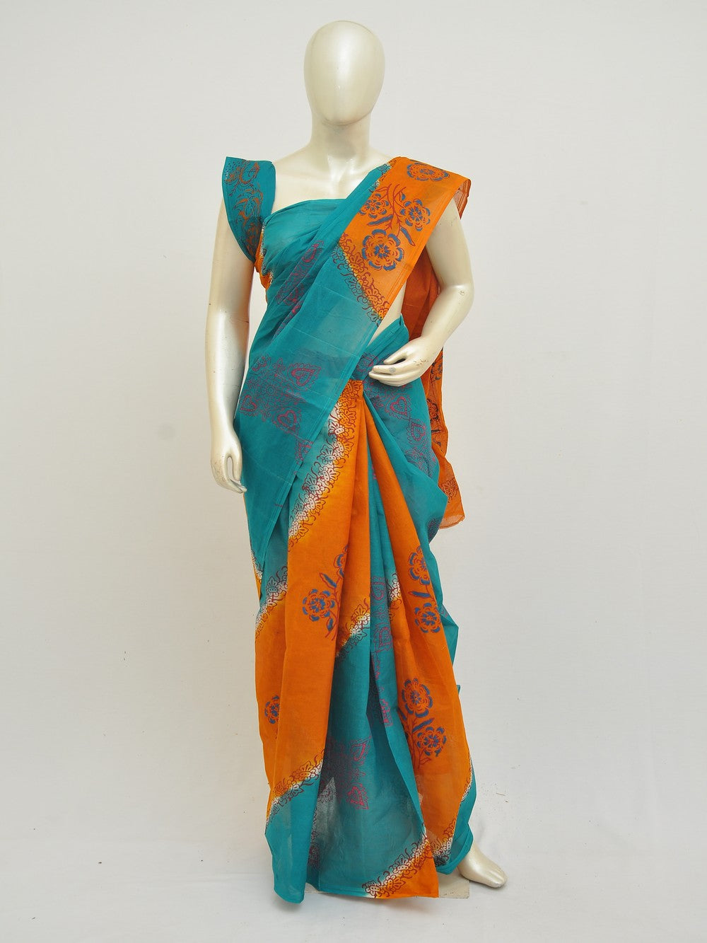 Batik Pure Cotton Saree [D50316005]