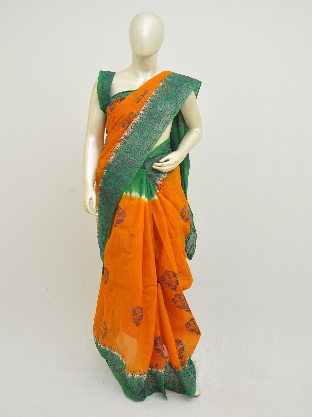 Batik Pure Cotton Saree [D50316007]
