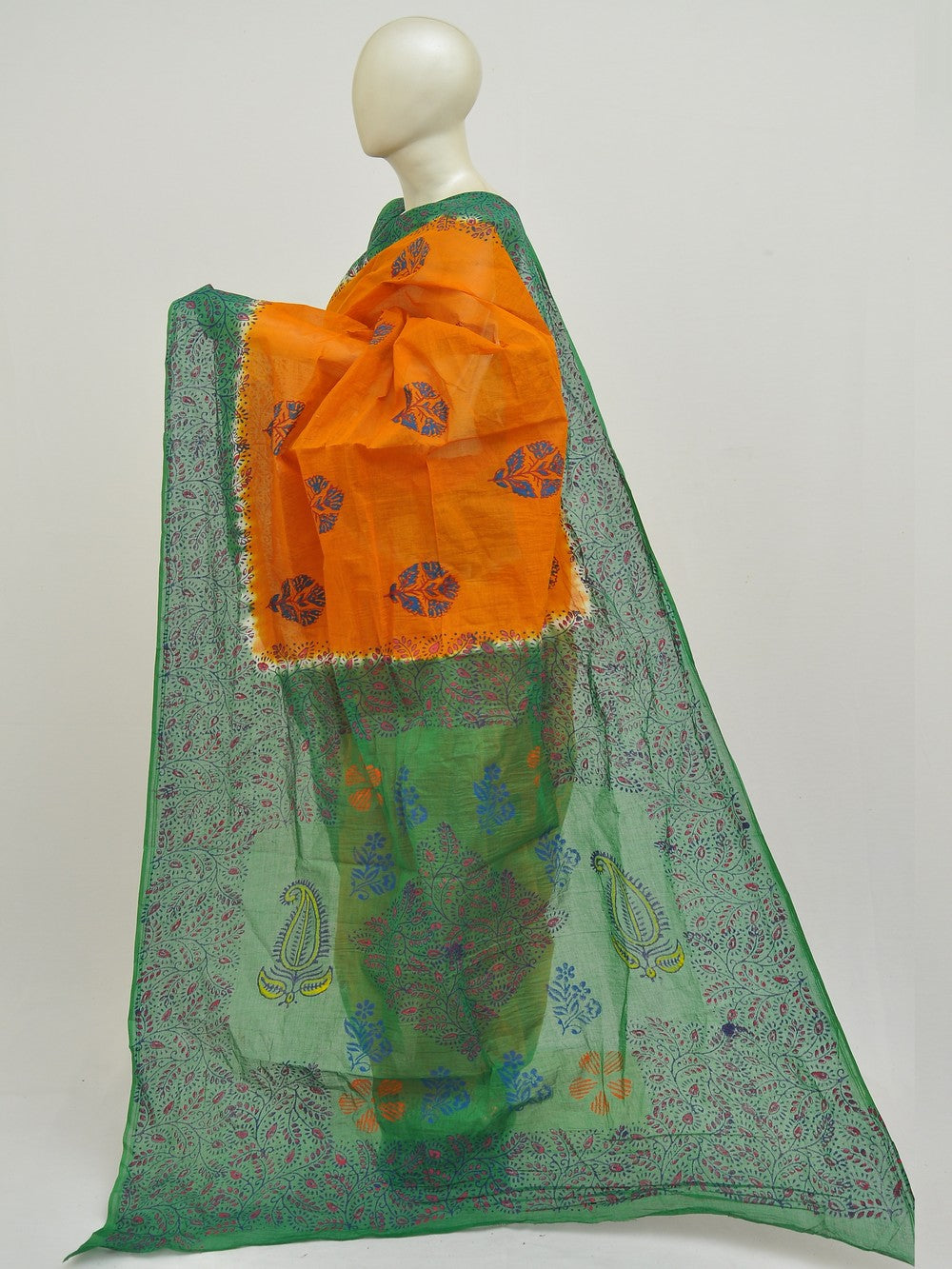 Batik Pure Cotton Saree [D50316007]