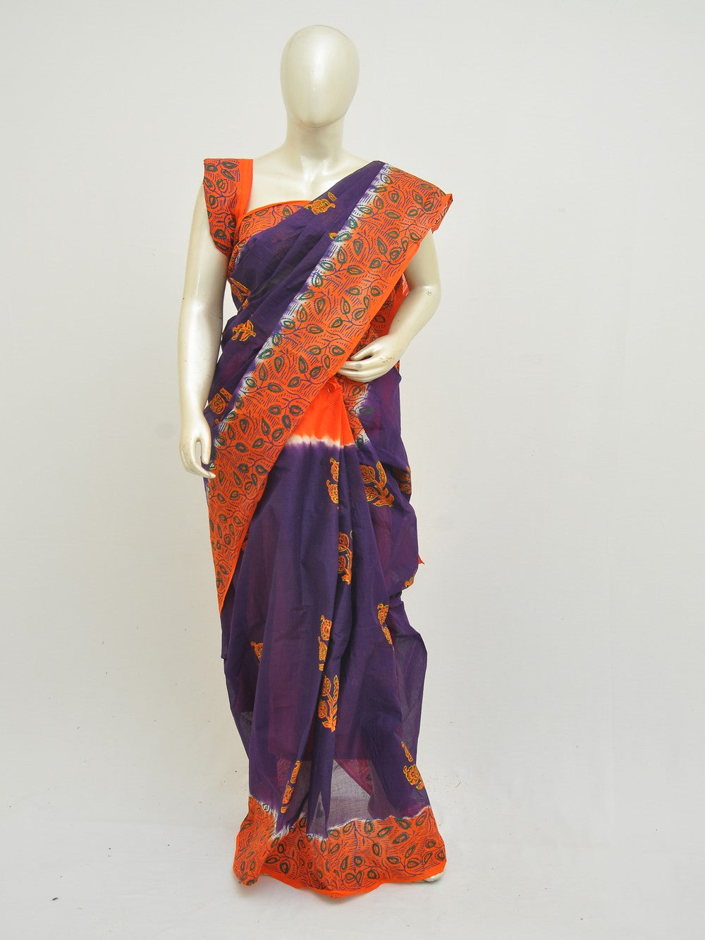 Batik Pure Cotton Saree [D50316008]