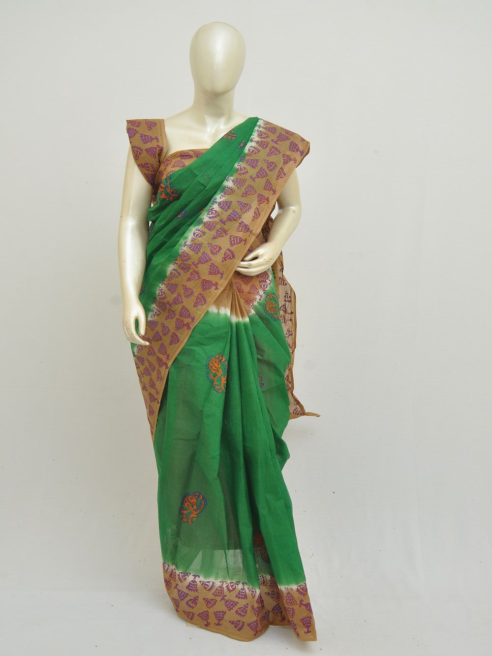 Batik Pure Cotton Saree [D50316009]