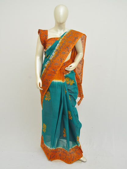Batik Pure Cotton Saree [D50316010]
