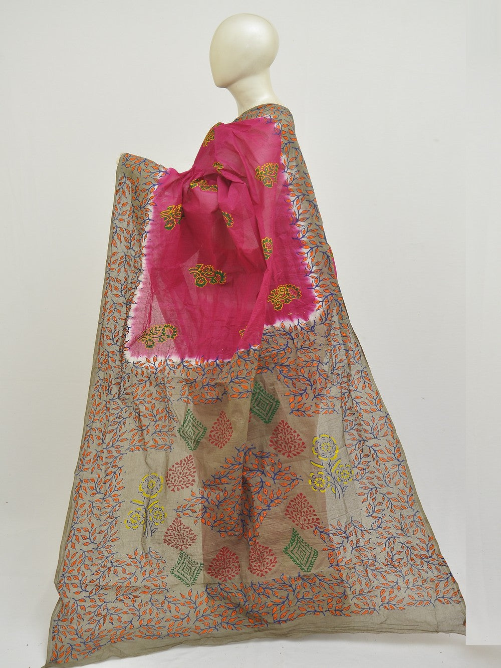 Batik Pure Cotton Saree [D50316012]