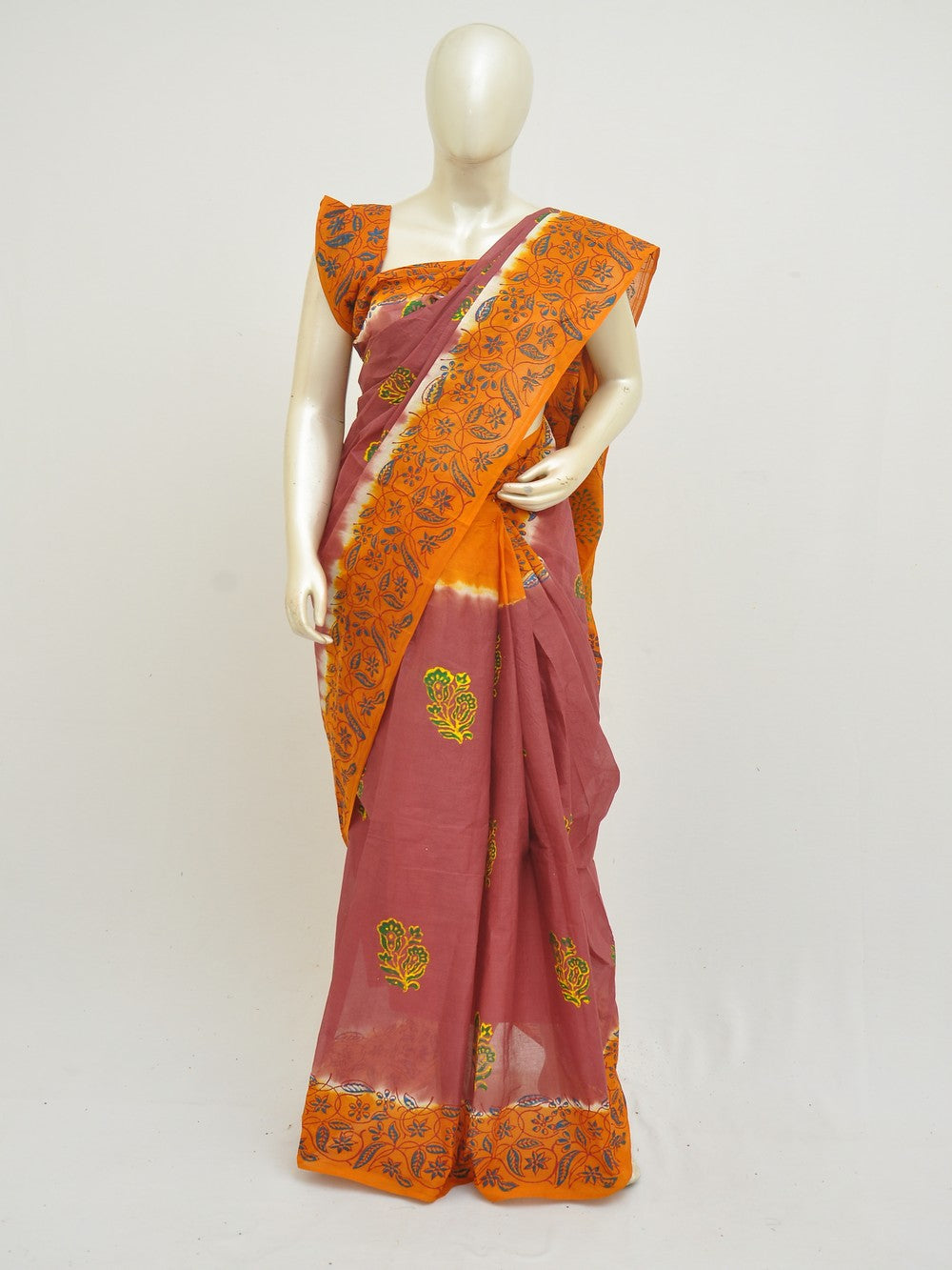Batik Pure Cotton Saree [D50316013]