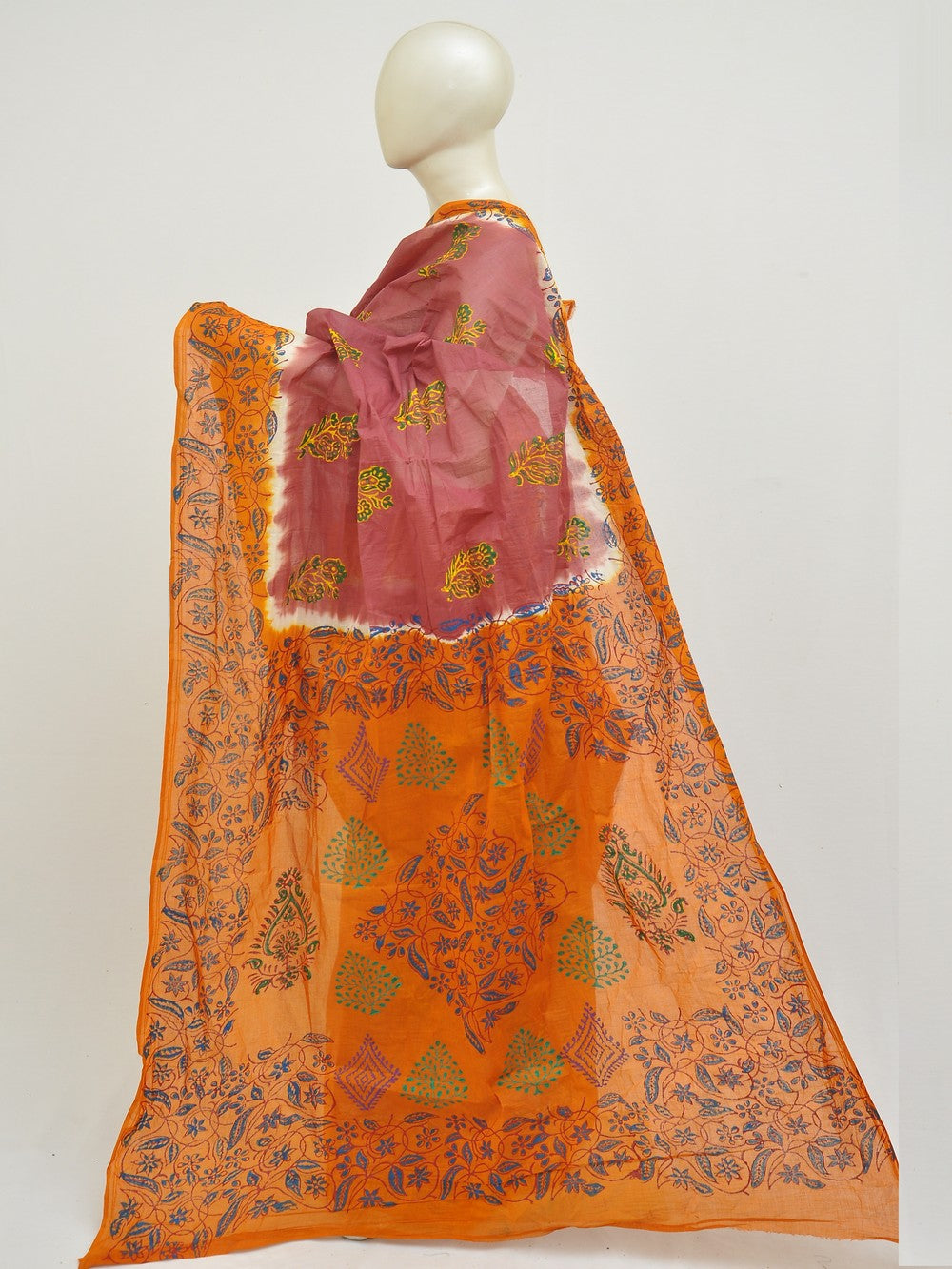 Batik Pure Cotton Saree [D50316013]